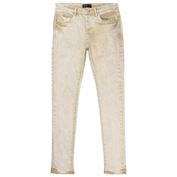 PURPLE BRAND Jeans Mens Size 34 Tan Khaki Wash Skinny P001 - Picture 1 of 10